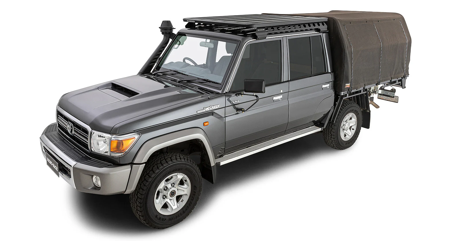 Toyota LandCruiser (2007-2023) Toyota LandCruiser 79 Series (2007-2023)Pioneer Platform (1528mm x 1376mm) with Backbone JC-00338 Rhino Rack