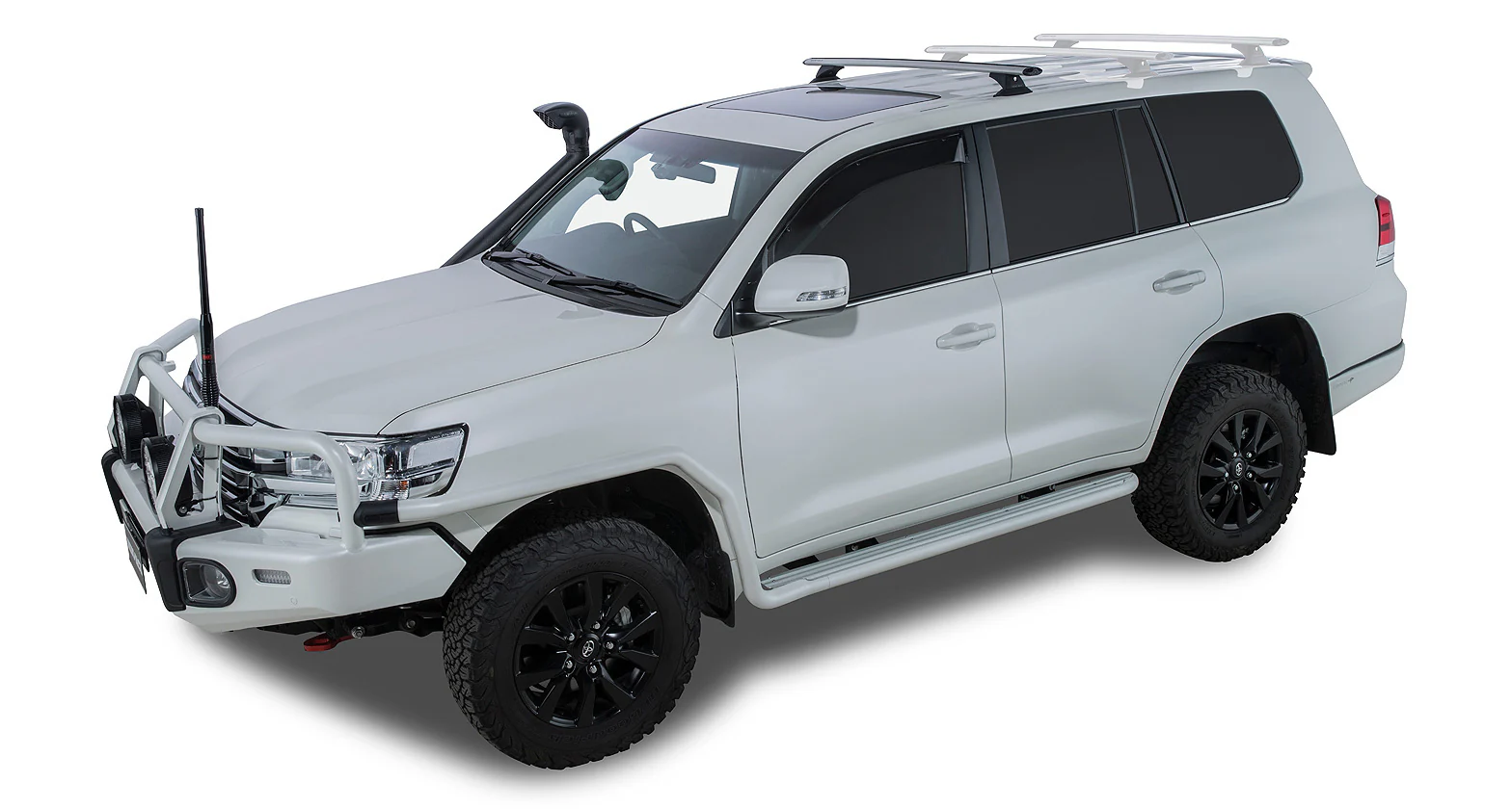 Toyota LandCruiser (2007-2021) 200 Series 5dr 4WD 07 to Vortex RCH Silver 1 Bar Roof Rack (Rear) JA9598 Rhino Rack