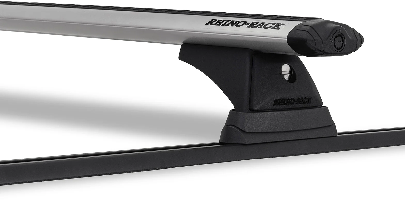 Toyota Hilux (1989-1996) SurfVortex RCH Trackmount Silver 2 Bar Roof Rack JB0827 Rhino Rack