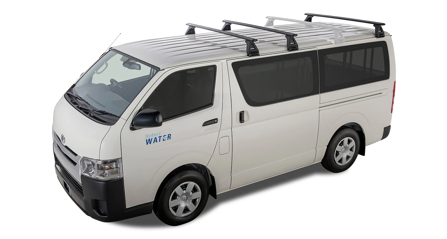Toyota Hiace (1989-1905) Gen 4 2dr Van Vortex RL150 Black 3 Bar Roof Rack JA2772 Rhino Rack
