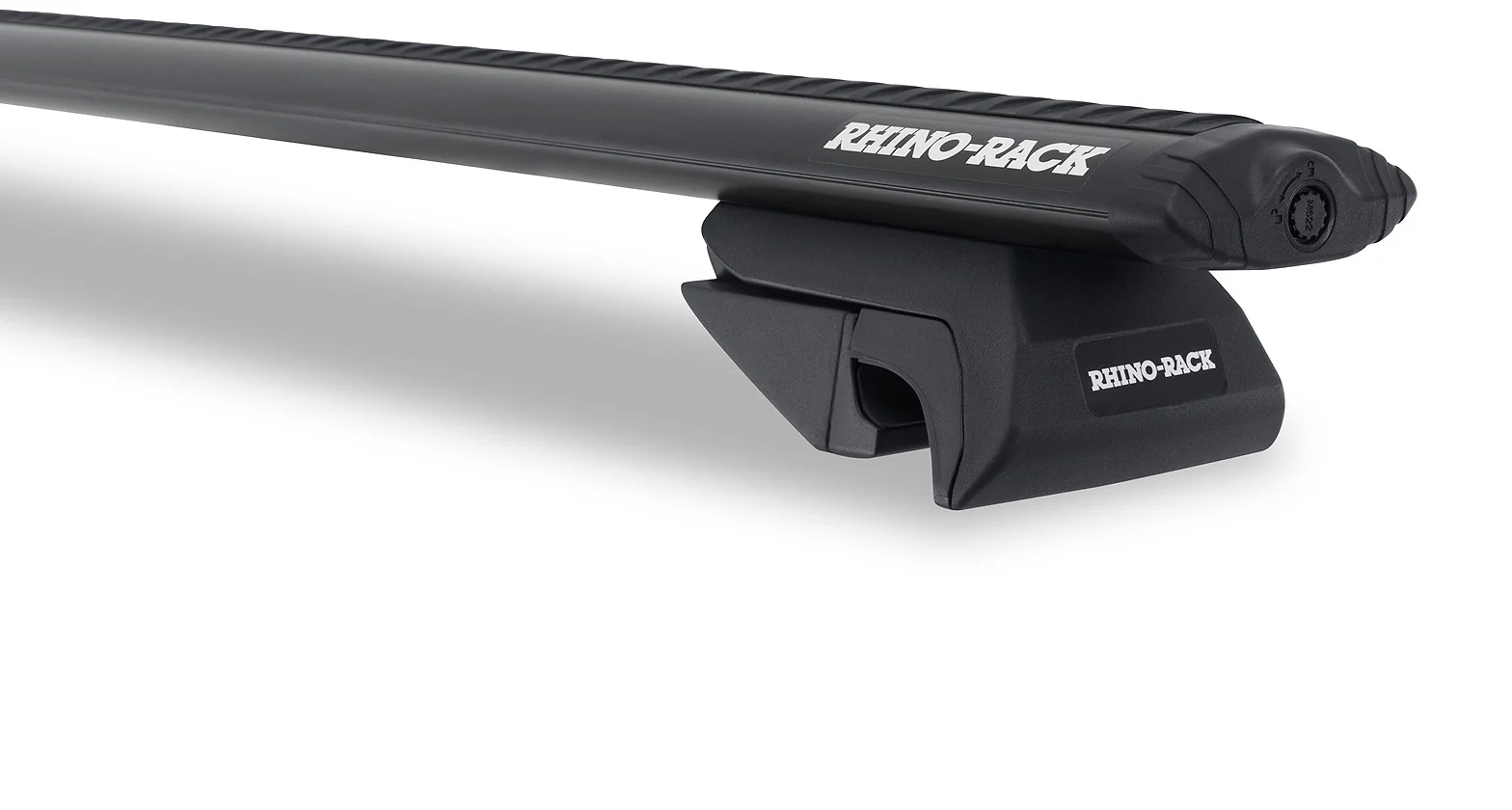 Mitsubishi Outlander (2003-2006) 4dr Wagon With Roof Rails Vortex SX Black 2 Bar Roof Rack JA1933 Rhino Rack
