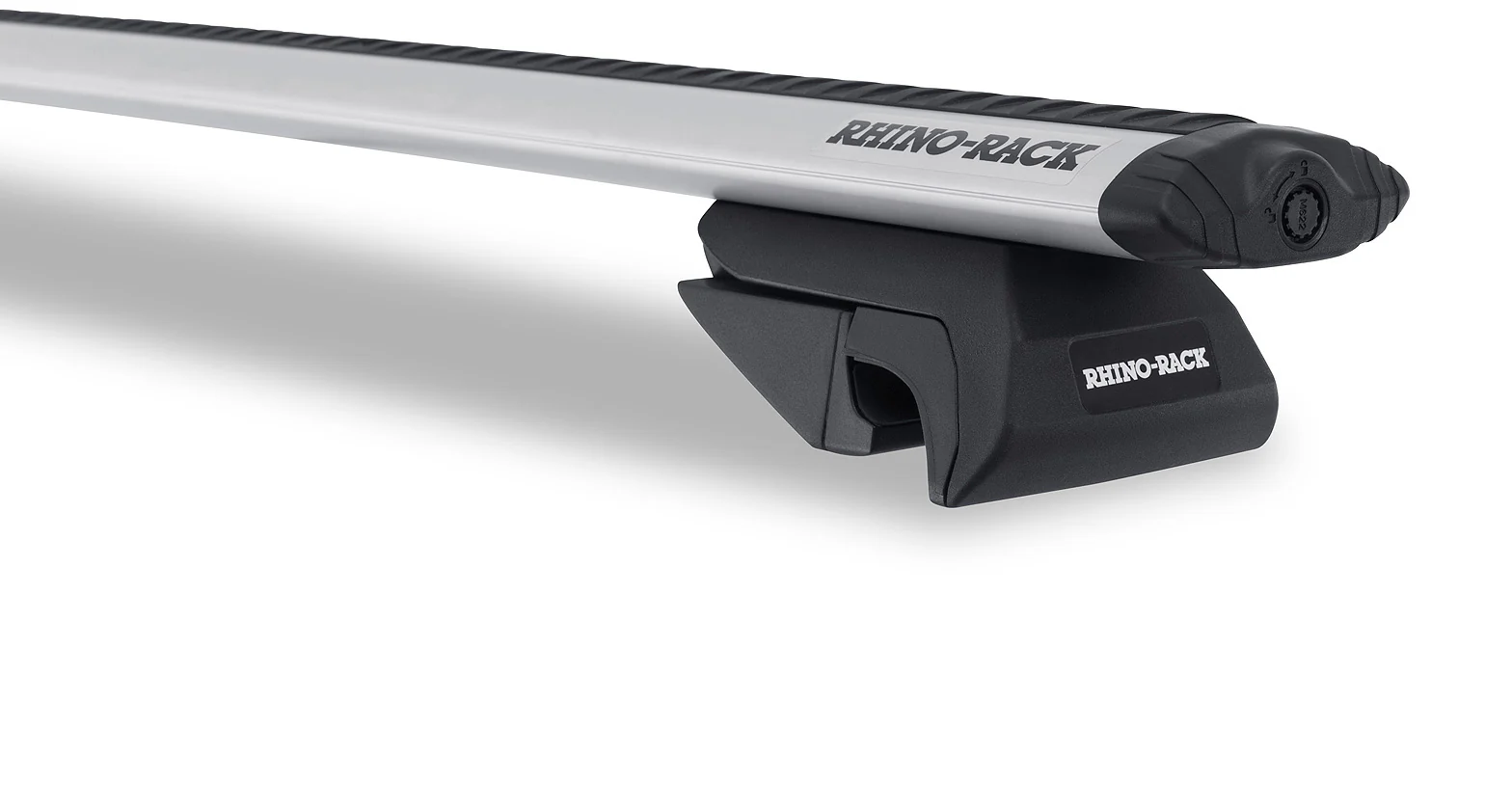 Mitsubishi Outlander (2003-2006) 4dr Wagon With Roof Rails Vortex SX Silver 2 Bar Roof Rack JA2075 Rhino Rack