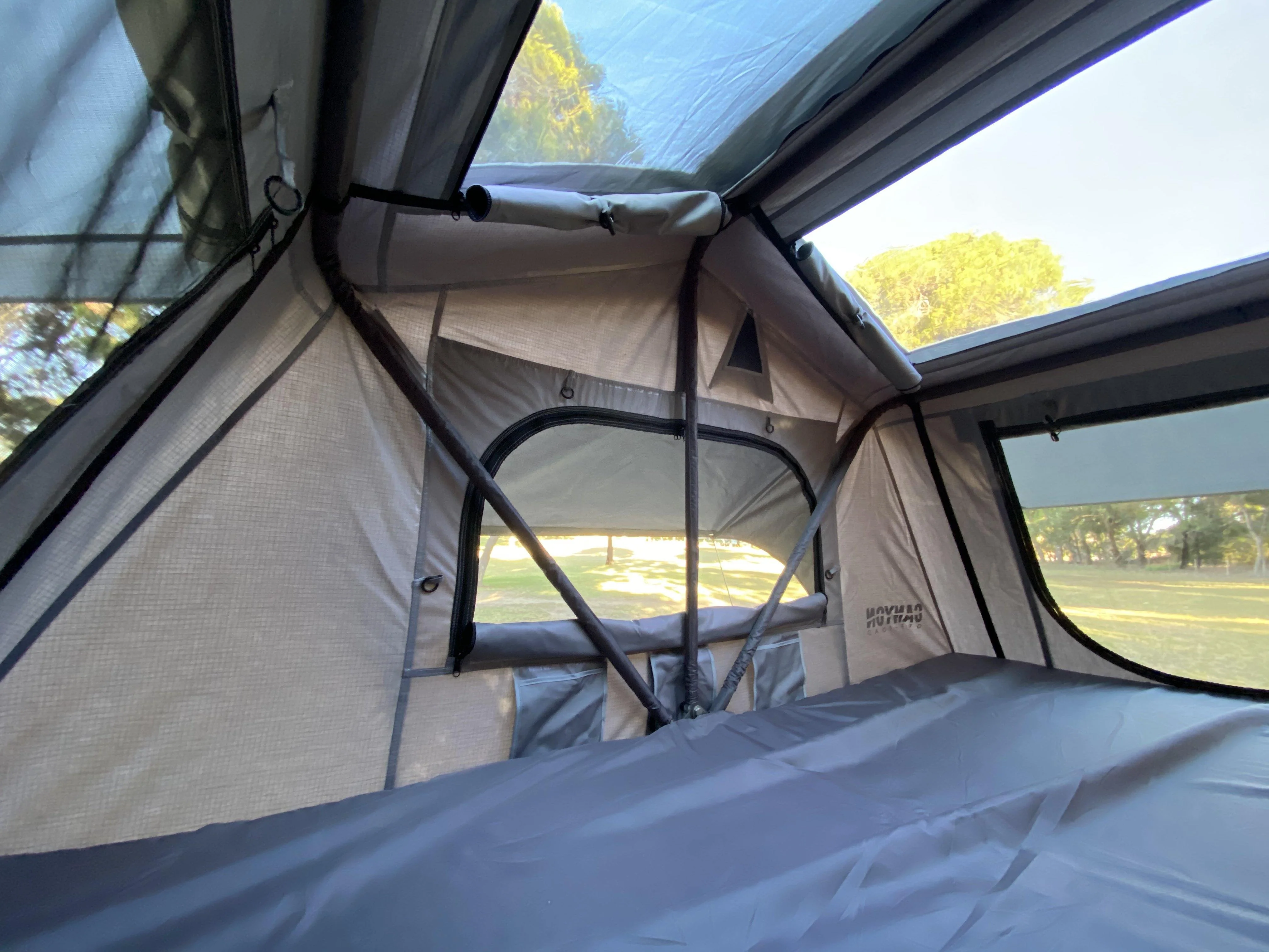 Rooftop Tent/ Tub Rack/ Rollercover Package - 2 Person Soft Shell Tent (LONG STYLE) - Image 5