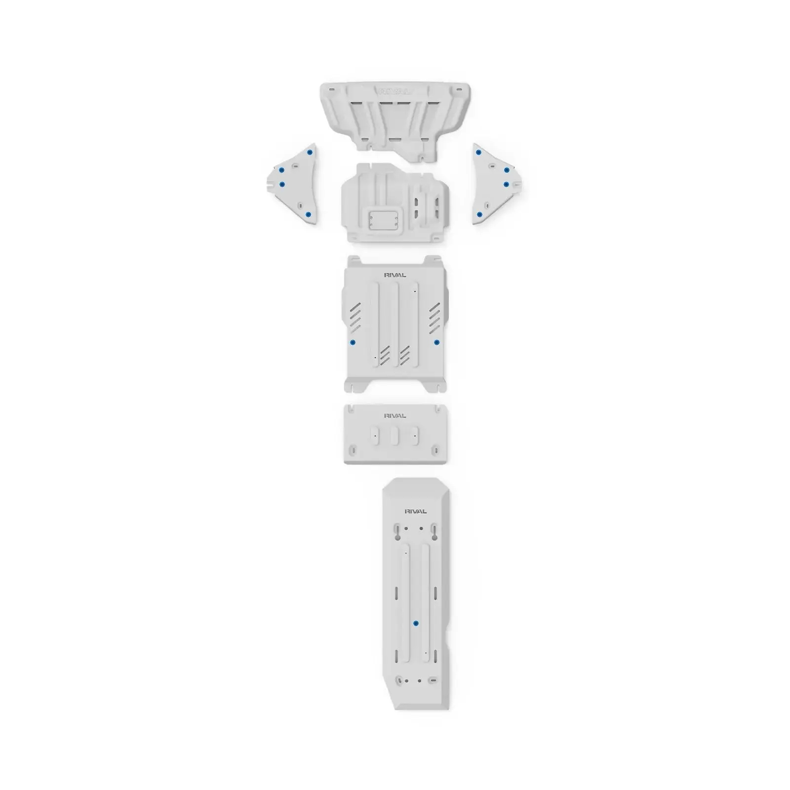 Ford Everest (2022-2026) present Set of 6 Aluminum Bash Plates