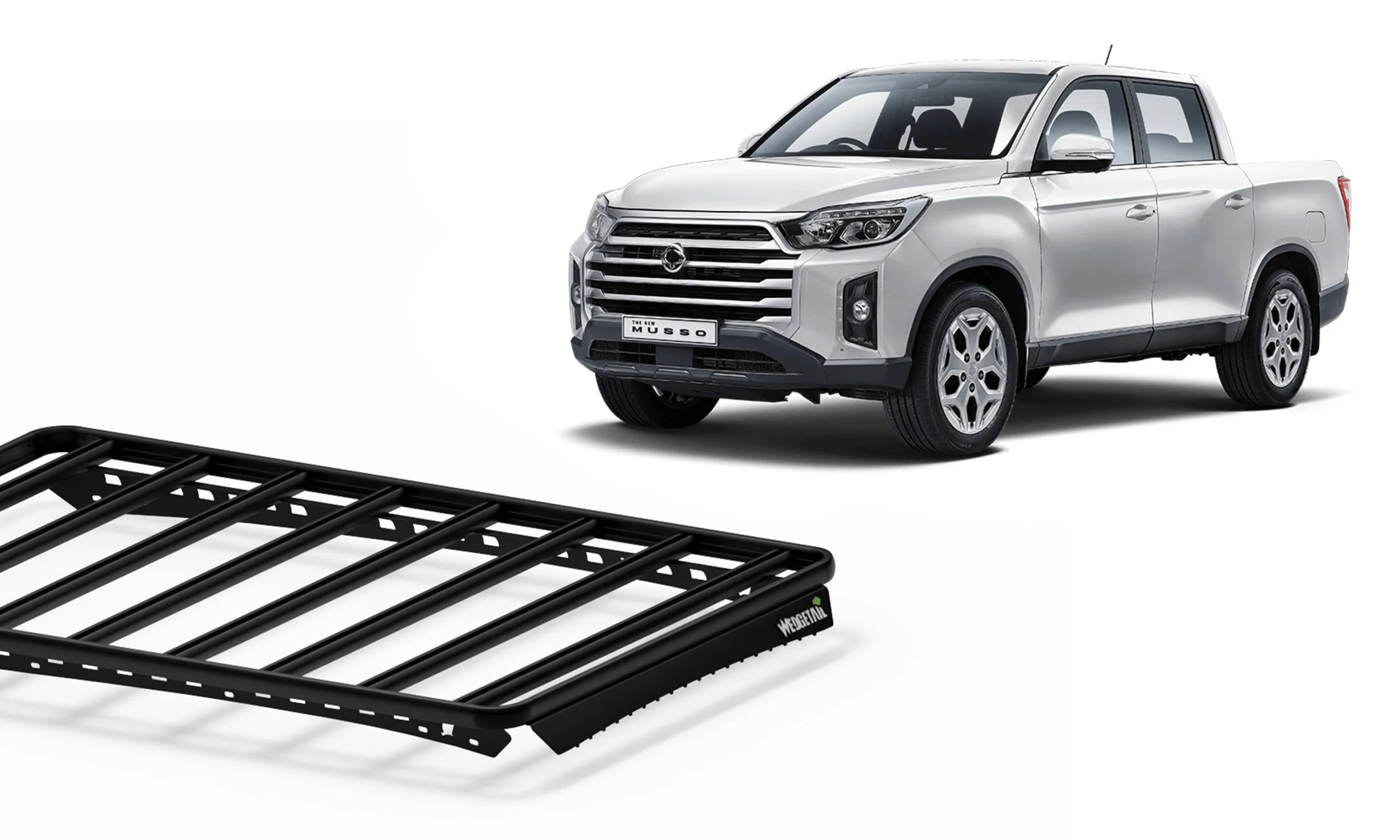 Ssangyong Musso (2020-2025) Dual Cab Wedgetail Platform Roof Rack - Image 4