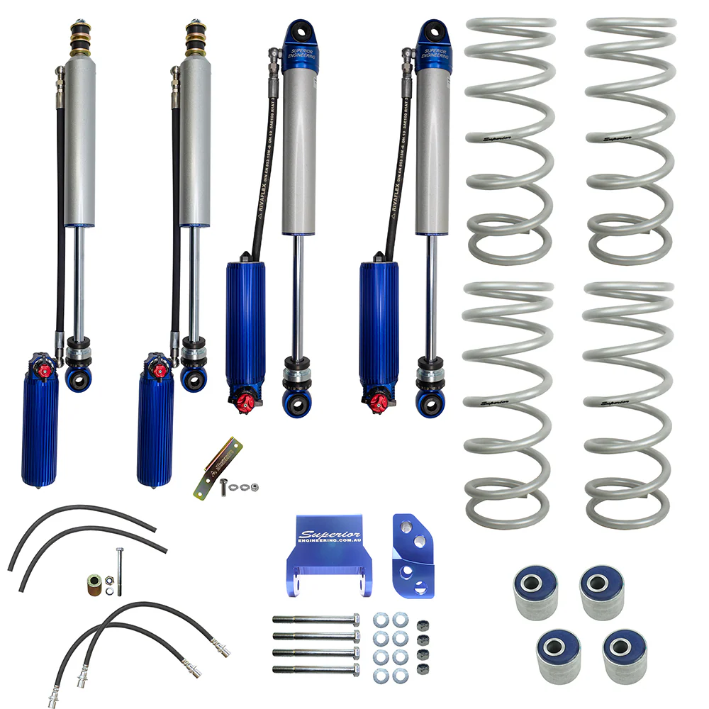 Suzuki Jimny (12/2023-current) 5 door Petrol All Superior Engineering Superior Adjustable 3 Way 2.5 Remote Reservoir 2 Inch (50mm) Lift Kit Suitable For Suzuki Jimny XL 2023 on - SUP-TAR6-SUKJIMXL2