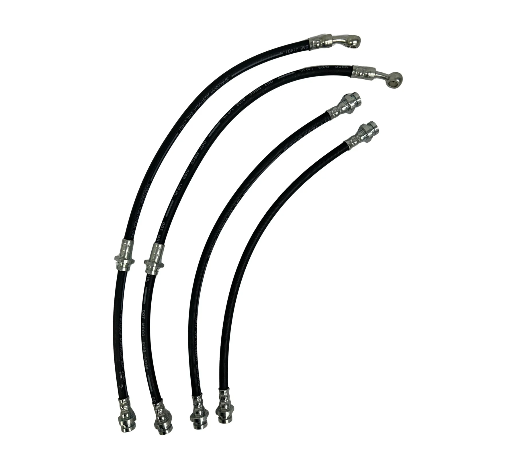 Suzuki Jimny (2019-On) JB74 2019-On Tough Dog Extended Brake Hose Kit Rubber - Suzuki Jimny JB74 for 60mm-80mm Lift
