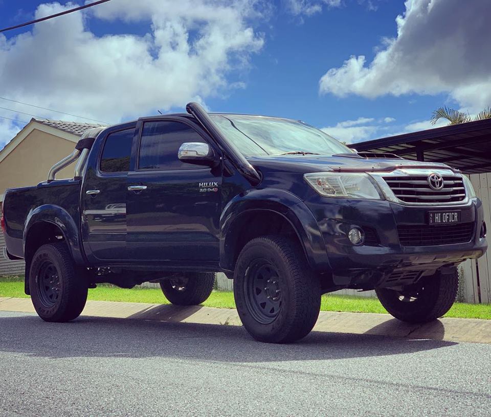 Toyota Hilux (2005-2015) TWIN N70 HILUX  4" Stainless Steel Snorkel Kit - Meredith Metalworks - Image 9