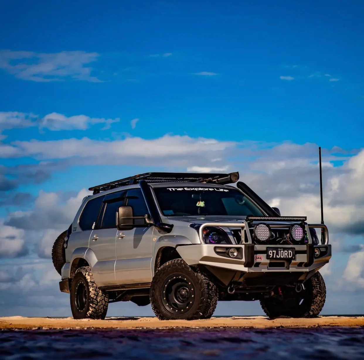 Toyota Prado (2002–2009) 120 Series 4" Stainless Steel Snorkel Kit - Meredith Metalworks - Image 4