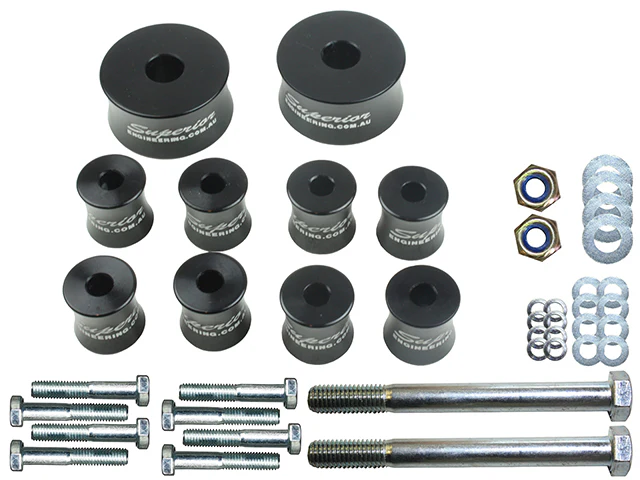 Toyota FJ (2010-12/2016) Superior Engineering Superior Gen 2 Diff Drop Kit 25mm Suitable For Toyota Hilux/Prado 120/Prado 150/FJ Cruiser - DDRP-B-HLX09-A