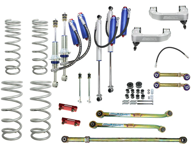 Toyota FJ (2010-12/2016) Superior Engineering Superior Remote Reservoir 2.0 4 Inch (100mm) Lift Kit Suitable For Toyota Prado 120 Series/FJ Cruiser (Kit) - SUP-RR-PRD1204