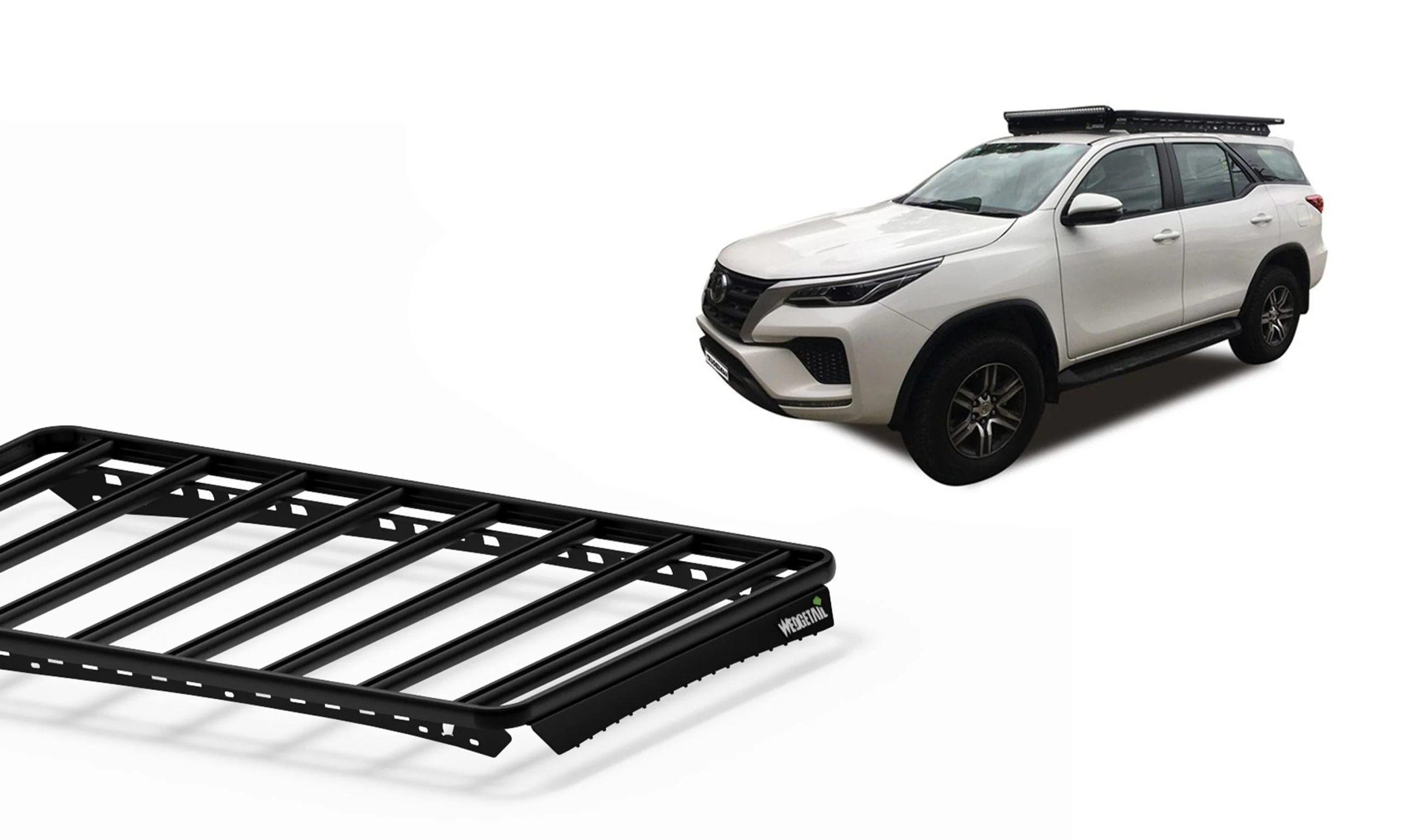 Toyota Fortuner (2015-2025) GXL (w/ Factory Rails) Wagon Wedgetail Platform Roof Rack - Image 3
