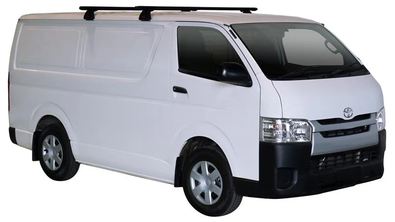 Toyota HiAce (2005-2019) 4 Door Van Mar 2005 - Jan 2019 (Gutters) LockNLoad TrimHD Bar 1650 mm Yakima Roof Rack