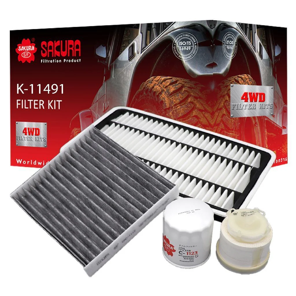 Toyota Hiace (2006-2015) Sakura Filter Kit Oil Air Fuel Toyota Hiace KDH201 KDH221 KDH223