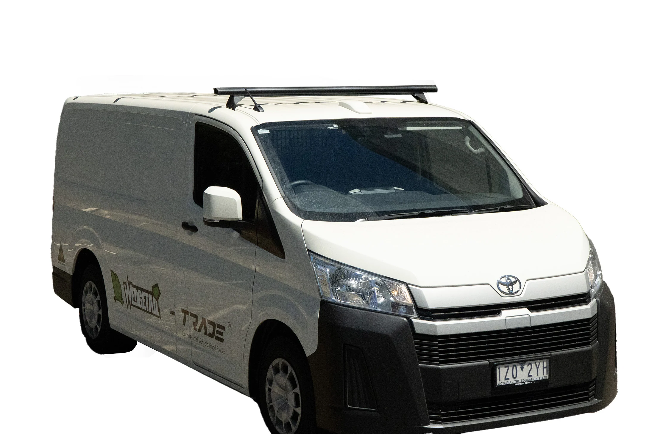 Toyota Hiace Commuter SLWB H/Roof (05/19 – Current) Trademax Crossbars x 1 Wedgetail - Image 2