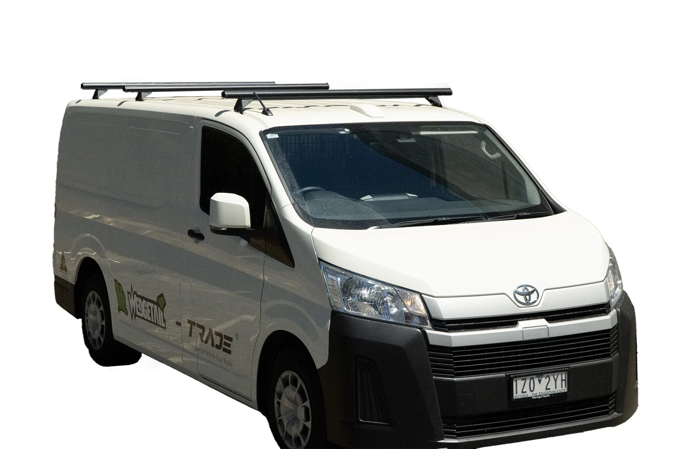 Toyota Hiace LWB (05/19 – Current) Trademax Crossbars x 3 Wedgetail - Image 2