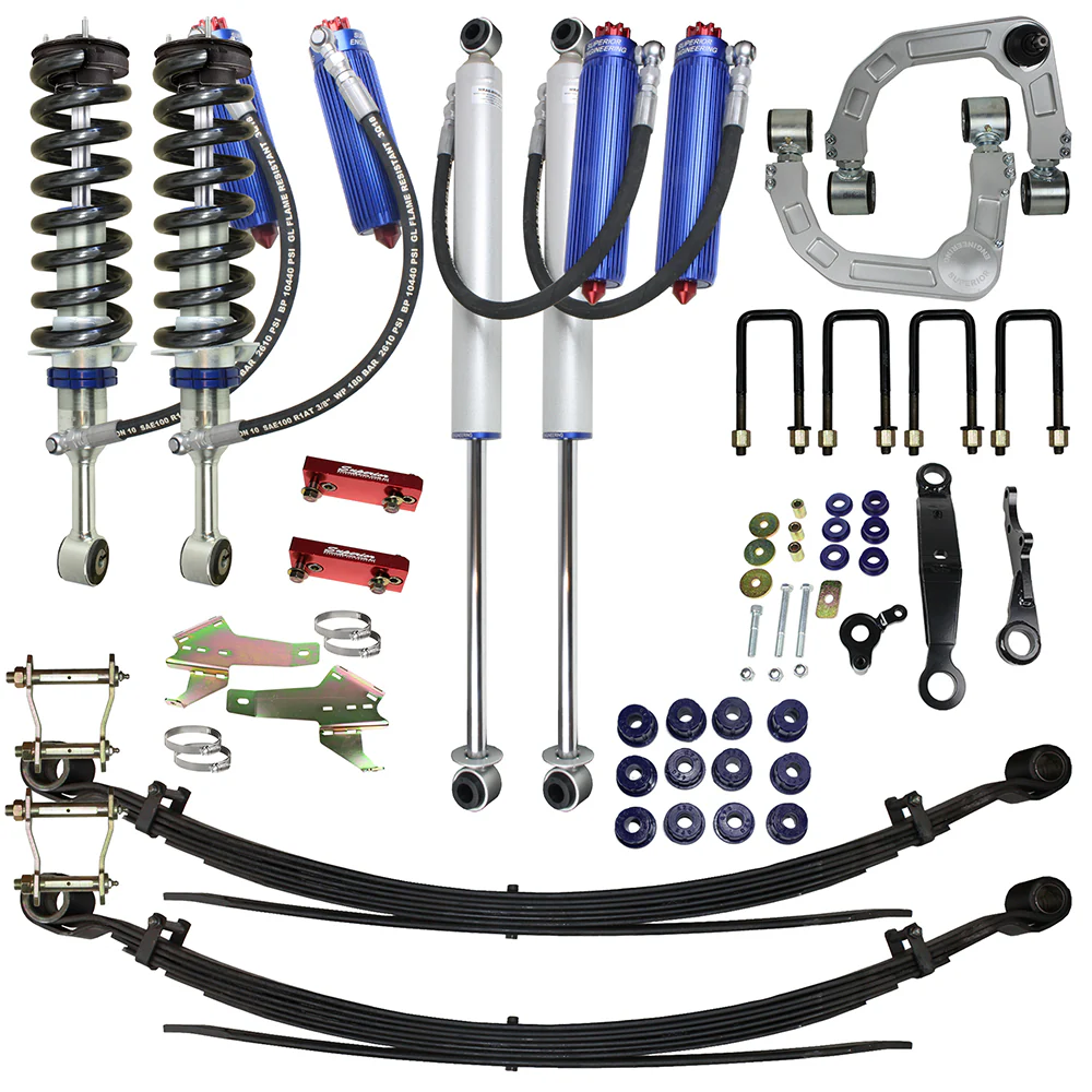 Toyota Hilux (03/2005-06/2015) Superior Engineering Superior Remote Reservoir 2.0 3 Inch (75mm) Lift Kit Suitable For Toyota Hilux 2005-15 (Kit) - SUP-RR-VIGO3S2