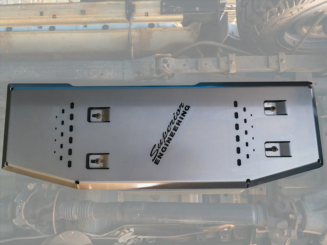 Toyota Hilux (07/2015-current) Superior Engineering Superior Fuel Tank Guard 304 Stainless Steel Suitable For Toyota Hilux Revo 2015 on - UGRD-A-HLX11-B