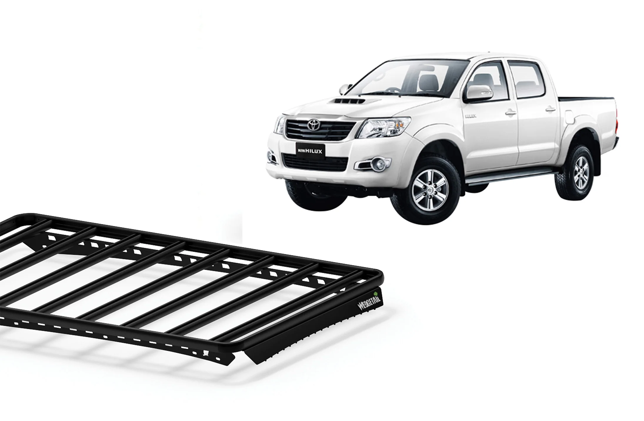 Toyota Hilux (2005-2015) KUN N70 Dual Cab Wedgetail Platform Roof Rack - Image 3