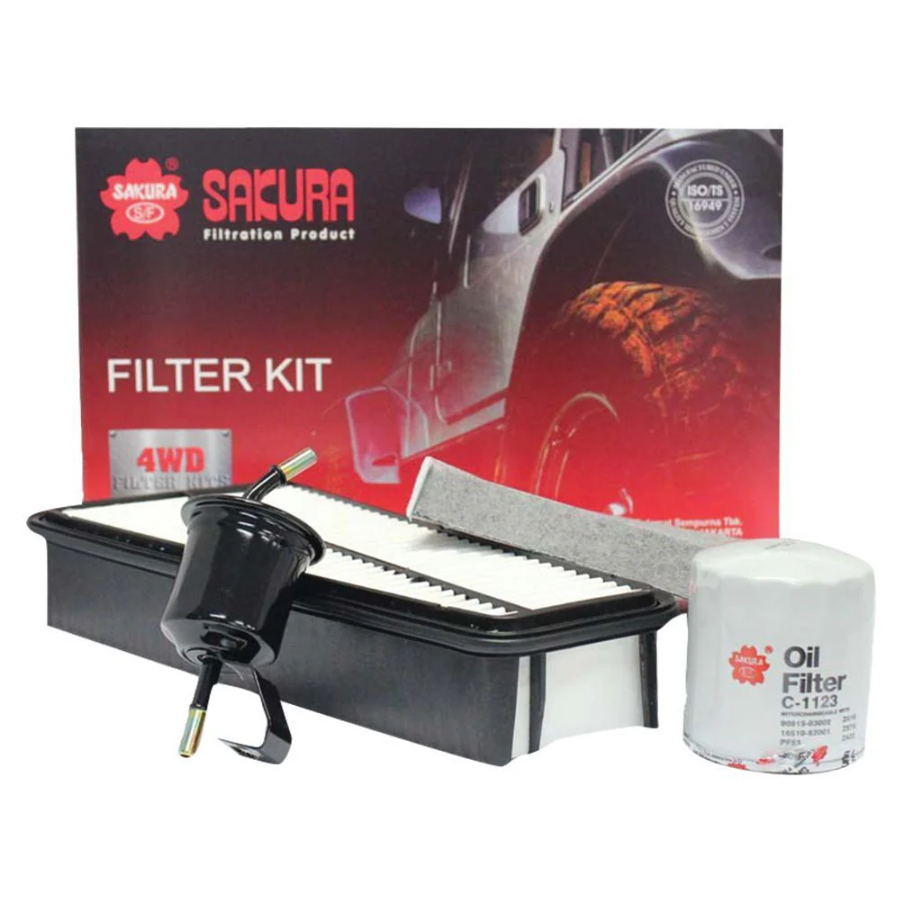 Toyota Hilux (2005-2015) Sakura Filter Kit Oil Air Fuel Toyota Hilux GGN15R GGN25R