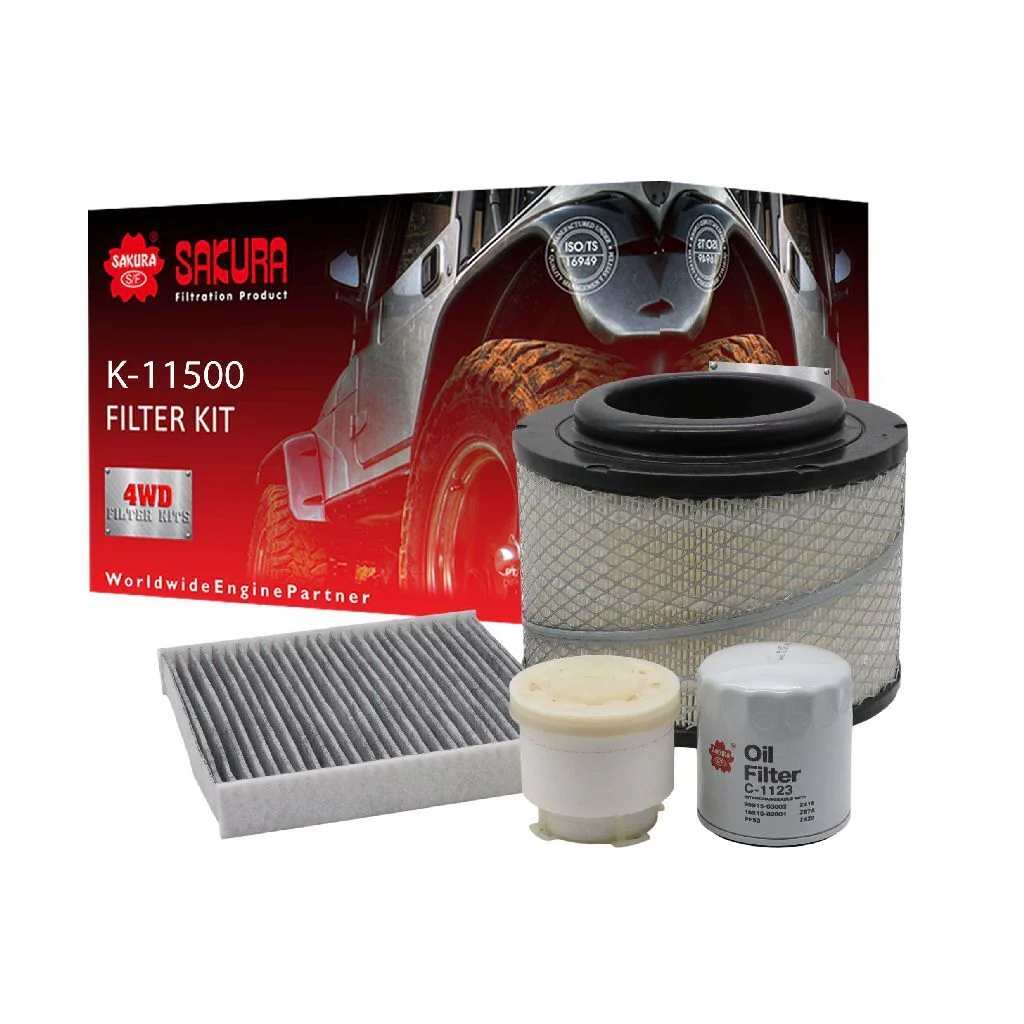 Toyota Hilux (2005-2015) Sakura Filter Kit Oil Air Fuel Toyota Hilux KUN16 KUN26
