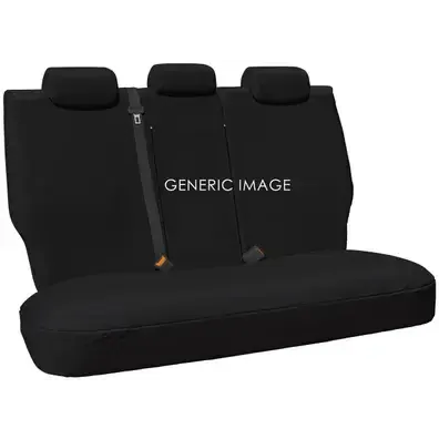 Toyota Hilux (2005-2015) Toyota Hilux 2006-2015 Rear Canvas Seat Covers Black