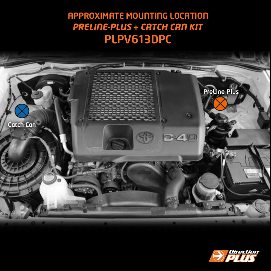 Toyota Hilux (2011-2015) N70 1KD Direction Plus Preline-Plus Pre-Filter & Provent Combo Kit (PLPV613DPC) - Image 3