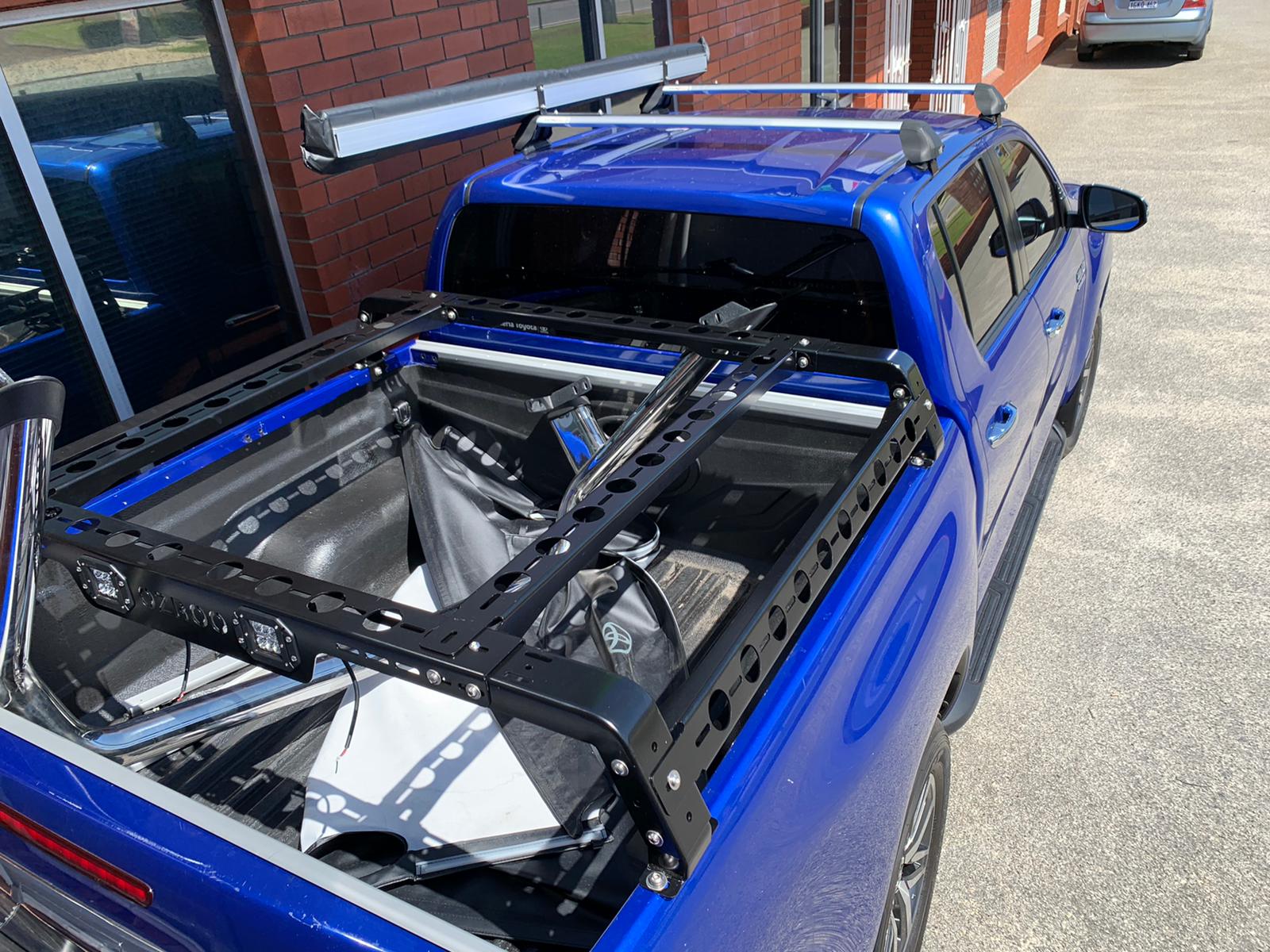 Toyota Hilux (2015-2024) OzRoo Tub Rack - Half Height & Full Height - Image 3