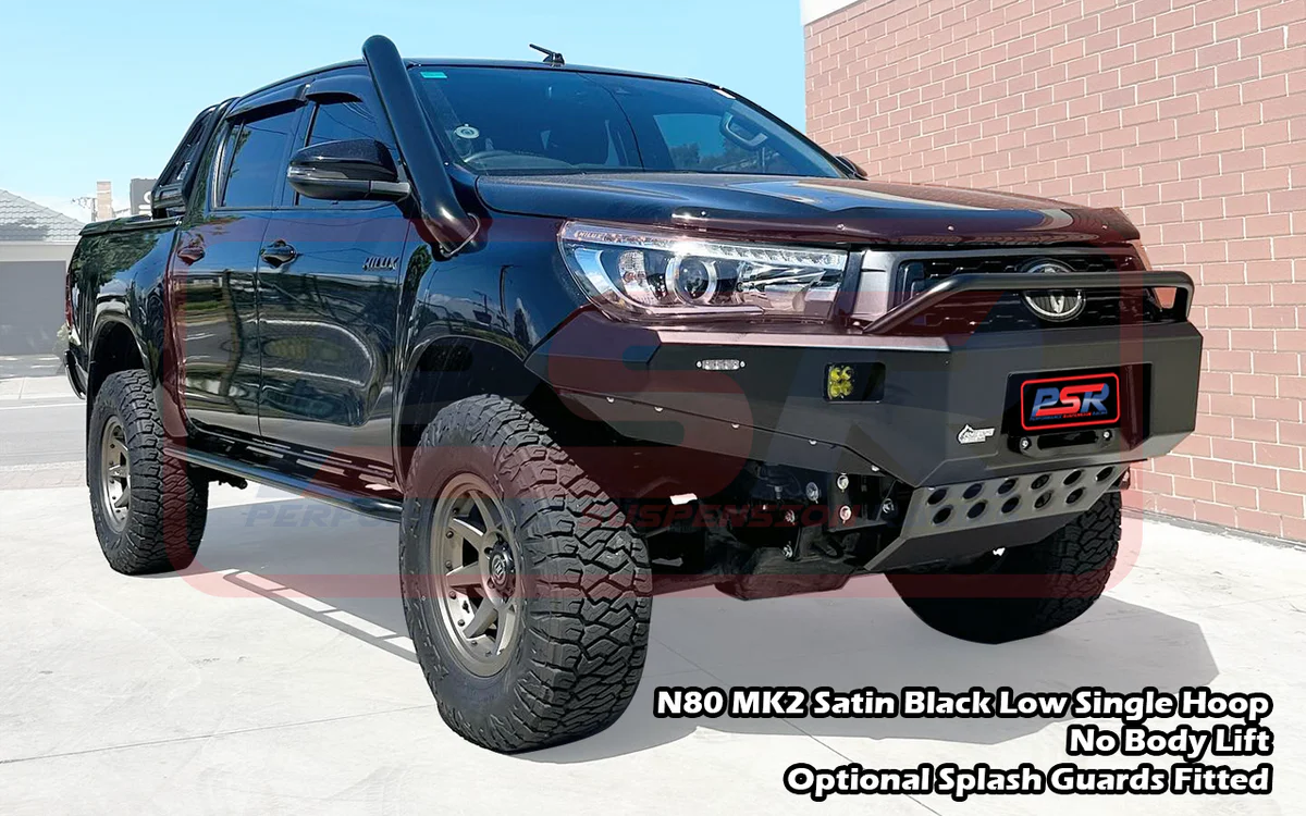 Toyota HILUX (2015 - On) N80 MK1-MK2 2016-4/2020 Ambush Low Single Hoop Bullbar