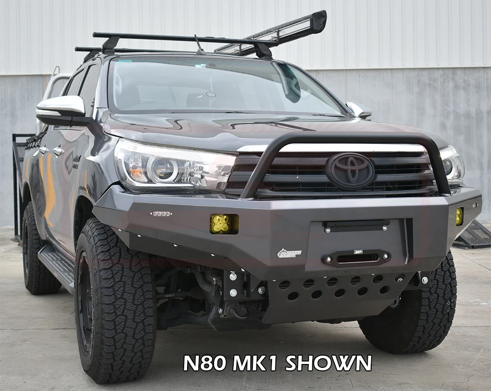 Toyota HILUX (2015 - On) N80 MK1-MK2 2016-4/2020 Ambush Single Hoop Bullbar