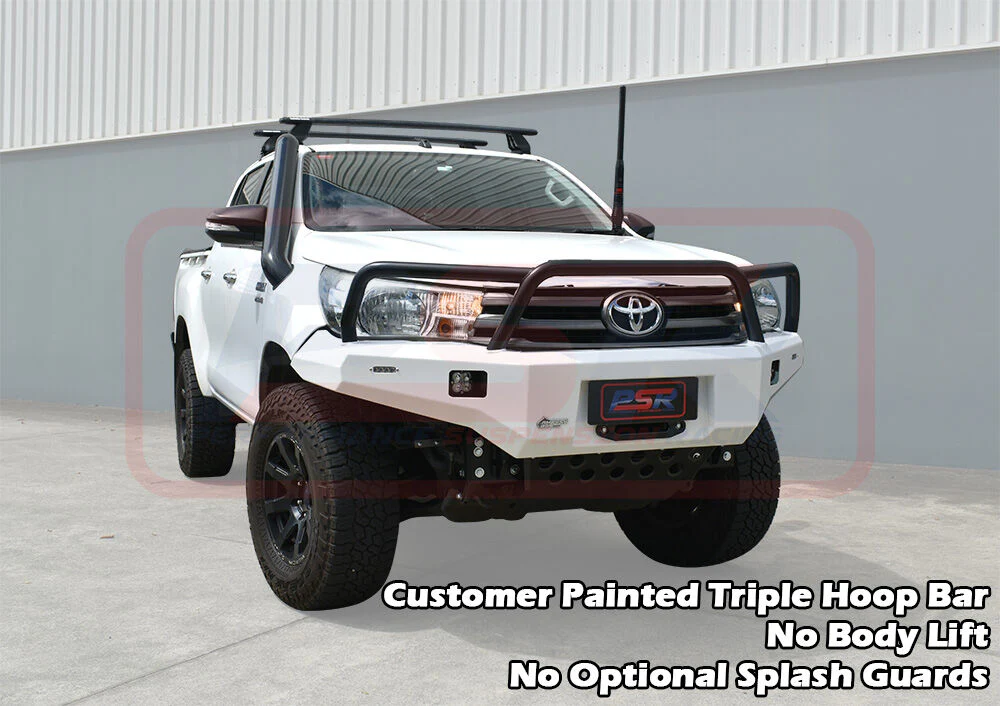 Toyota HILUX (2015 - On) N80 MK1-MK2 2016-4/2020 Ambush Triple Hoop Bullbar