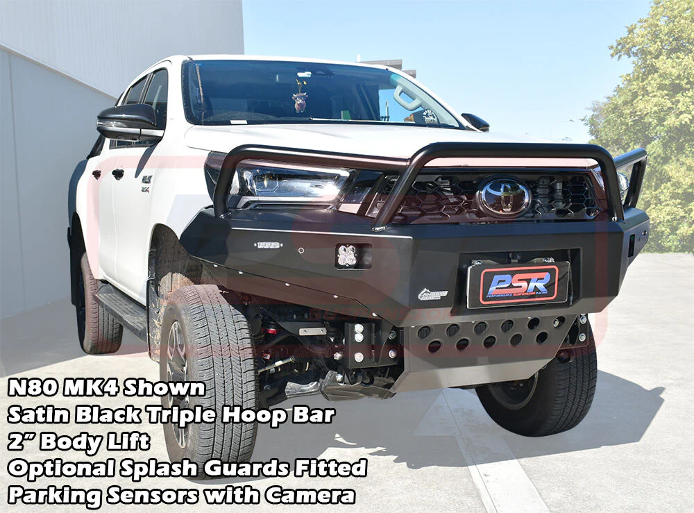 Toyota HILUX (2015 - On) N80 MK3-MK4 5/2020-On Ambush Triple Hoop Bullbar - Image 13