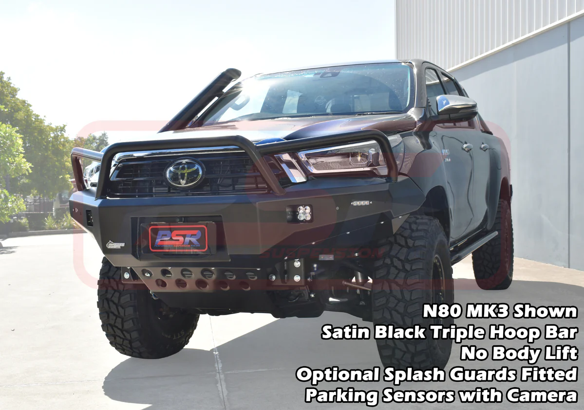 Toyota HILUX (2015 - On) N80 MK3-MK4 5/2020-On Ambush Triple Hoop Bullbar - Image 3
