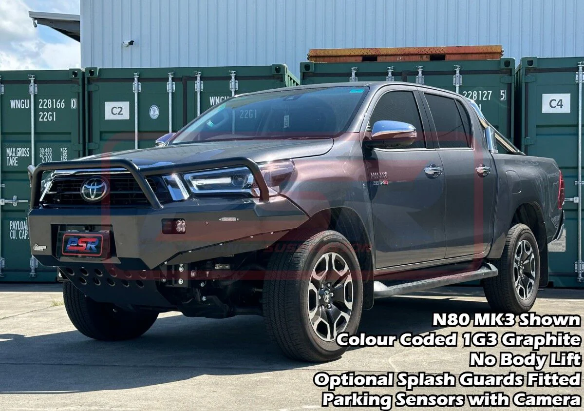 Toyota HILUX (2015 - On) N80 MK3-MK4 5/2020-On Ambush Triple Hoop Bullbar - Image 4