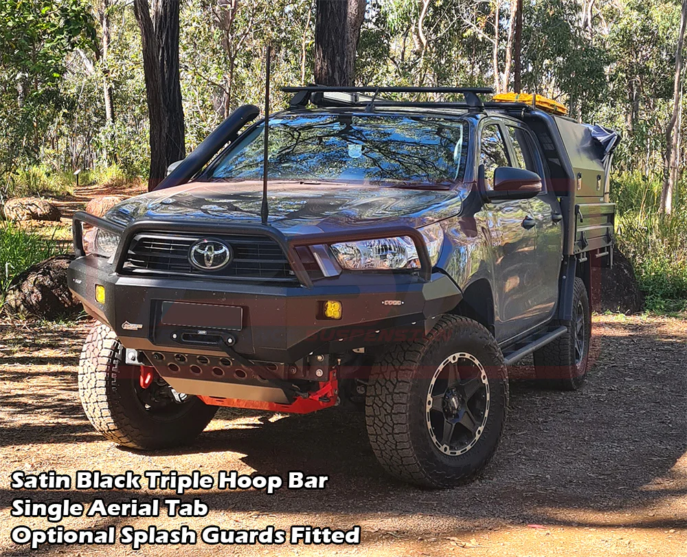 Toyota HILUX (2015 - On) N80 MK3-MK4 5/2020-On Ambush Triple Hoop Bullbar - Image 9