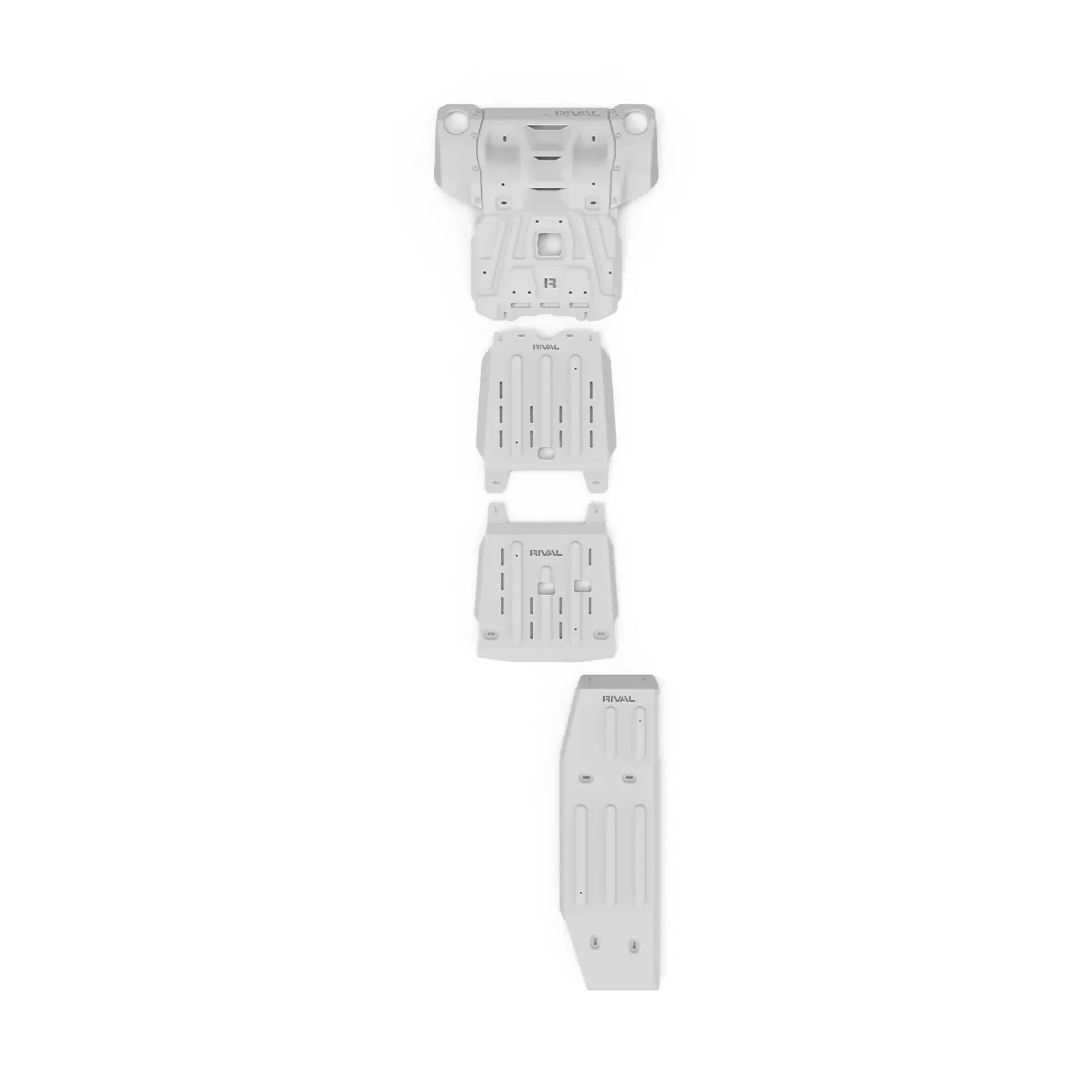 Toyota Hilux (2015-On) 4x4 Bash Plate Set – Radiator, Engine, Transmission, Transfer Case and Fuel Tank | New Design