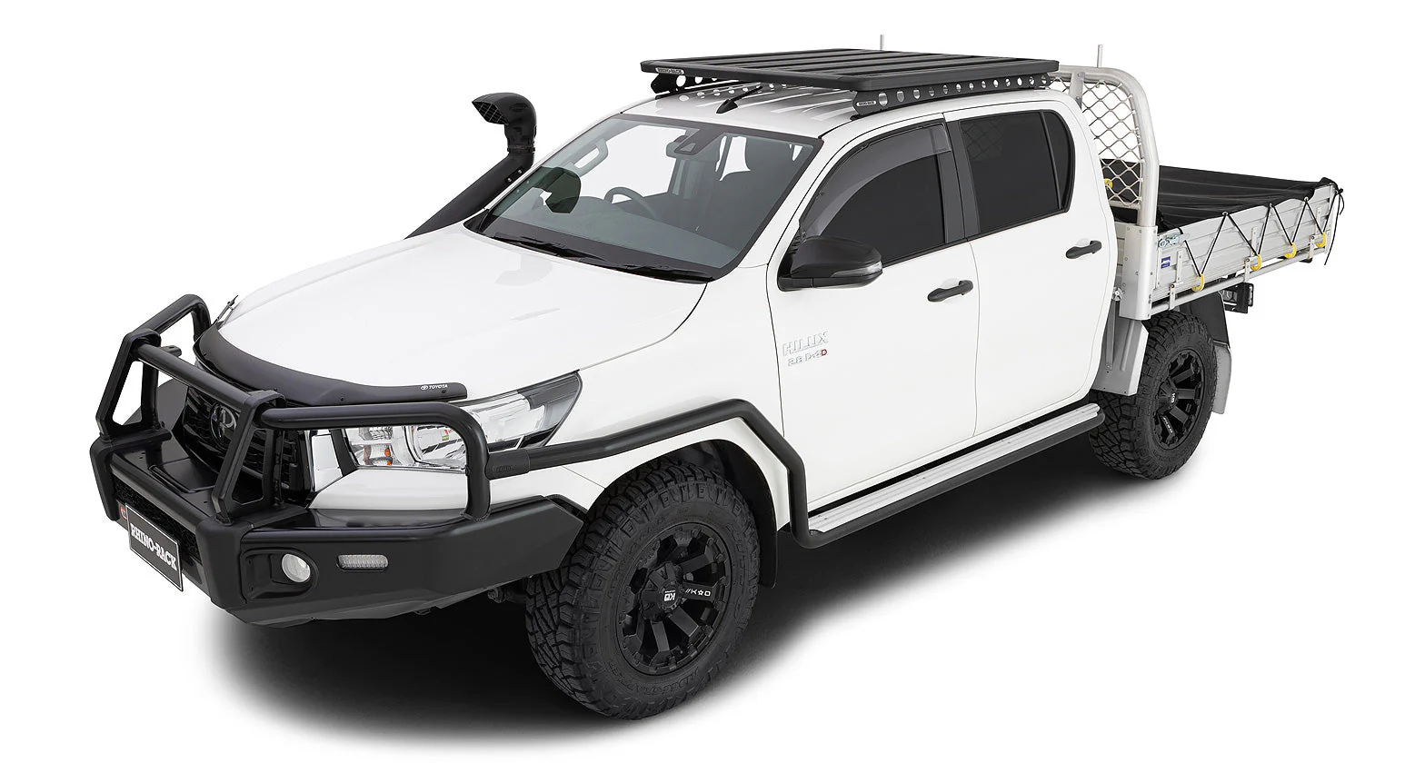 Toyota Hilux (2016-2024) Rhino-Rack Backbone & Pioneer Platform Tray Tradie Rack - Image 3