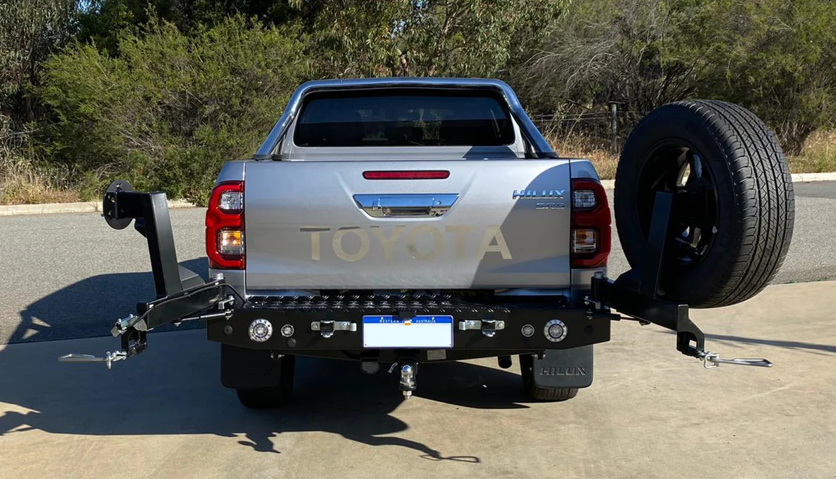 Toyota Hilux (2019-2022) N80 GUN26R SR5 Rouge 2.8DT 4WD Outback Accessories Rear Bar (SKU: TWCPHLX4) - Image 3