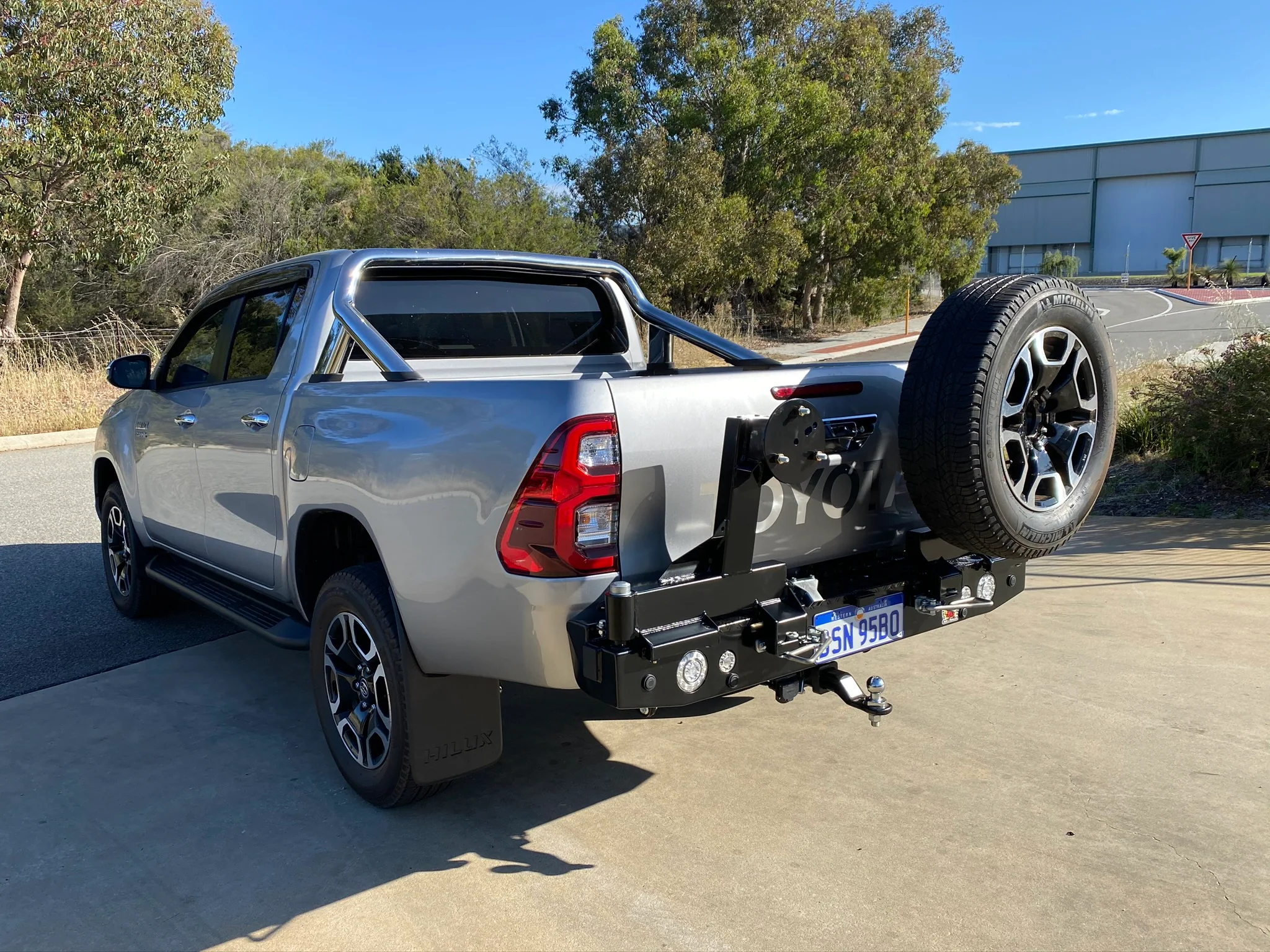 Toyota Hilux (2019-2022) N80 GUN26R SR5 Rouge 2.8DT 4WD Outback Accessories Rear Bar (SKU: TWCPHLX4) - Image 4