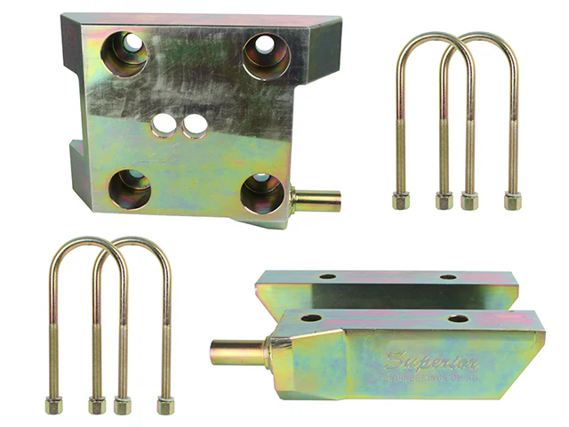 Toyota LandCruiser (02/1990-09/1999) Superior Engineering Superior U-Bolt Plate High Clearance Billet Steel Suitable For LandCruiser 60/75/76/78/79 Series (Rear Only) - UBPL-A-LCR15-A