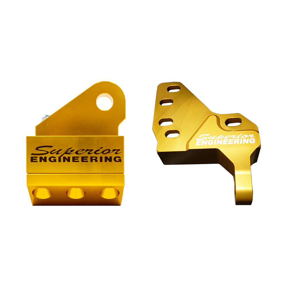 Toyota LandCruiser (02/2007-10/2016) Superior Engineering Superior Billet Series 7075 - T6 Alloy Damper Brackets Upgrade Suits Solid Bar 7075/4340M Drag Link For Toyota LandCruiser 70 Series Tapered Pin - SUP-DMBK-LCR24-4340