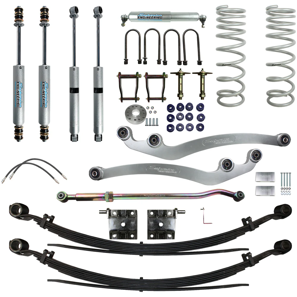 Toyota LandCruiser (02/2007-10/2016) Superior Engineering Superior Engineering Build-It-Your-Way Lift Kits Suitable For Toyota LandCruiser 76 Series Pre 07/2016 4.5lt V8 - SUP-76G1-8-KIT-XXX