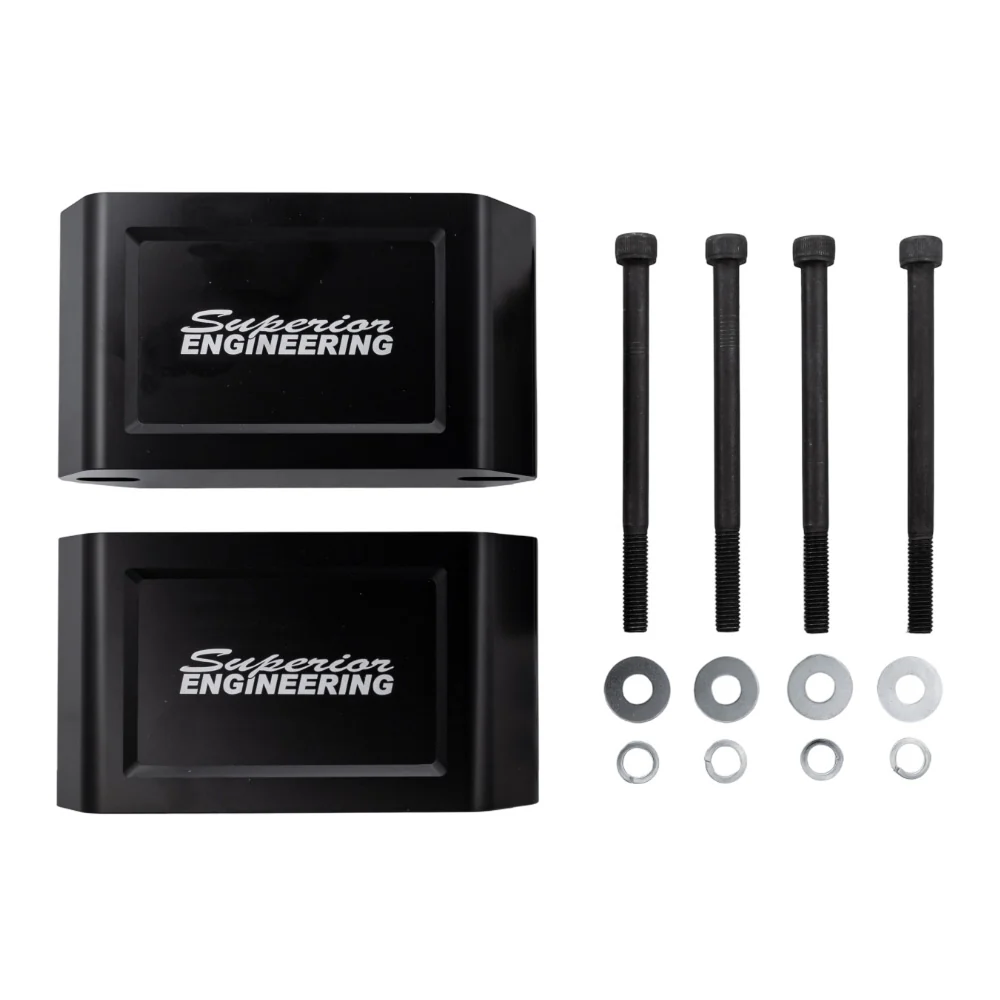 Toyota LandCruiser (02/2007-10/2016) Superior Engineering Superior Gen 2 Billet Series 6061 - T6 Alloy Rear Bump Stop Extensions 75mm Suitable For Toyota LandCruiser 76/78/79/80/105 Series - BSEX-C-LCR17-D