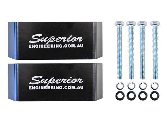 Toyota LandCruiser (04/1998-10/2007) Superior Engineering Superior Bump Stop Extensions 75mm Suitable For Toyota LandCruiser 76/78/79/80/105 Series Rear (Pair) - LCRBS75-V1