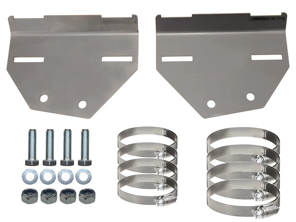 Toyota LandCruiser (07/2021-current) Superior Engineering Superior 2.0/2.5 Shock Reservoir Mount Suitable For Toyota LandCruiser 300 Series Rear (304 Stainless Steel) (Pair) - SUP-LCR300RESMNTR-SS-XXX