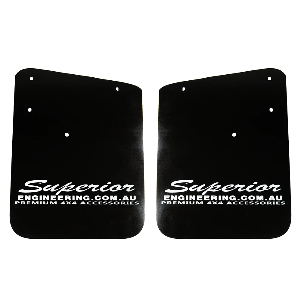 Toyota LandCruiser (07/2021-current) Superior Engineering Superior Premium Mudflaps Suitable for Toyota LandCruiser 300 Series Front-No Flare - 300MUDFLAPFR-NOF