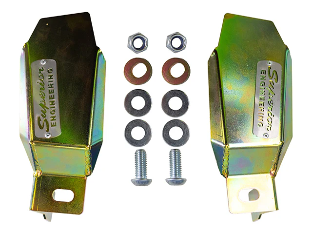 Toyota LandCruiser (07/2021-current) Superior Engineering Superior Rear Shock Guards Suitable For Toyota LandCruiser 300 Series (Pair) - SHKG-A-LCR40-B