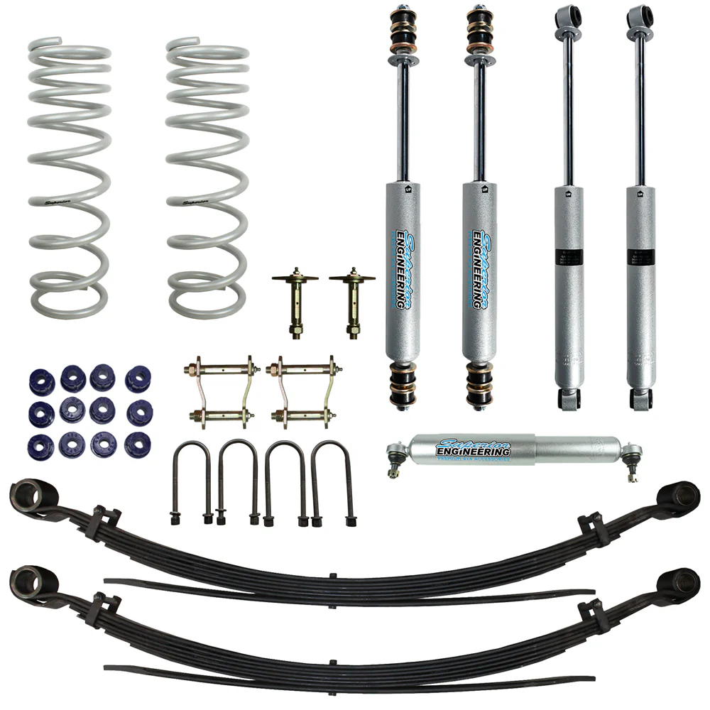 Toyota LandCruiser (09/1999-03/2007) Superior Engineering 2 Inch (50mm) Lift Kit Suitable For Toyota LandCruiser 78 Series 4.2lt 6cyl - SUP-78G1-6-KIT-2INCH