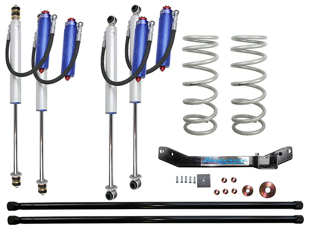 Toyota LandCruiser 100 Series (04/1998-10/2007) Wagon Petrol 4.7ltr V8 Superior Engineering Superior Remote Reservoir 2.0 2 Inch (50mm) Lift Kit Suitable For Toyota LandCruiser 100 Series V8 with Diff Drop (Kit) - SUP-RR-100IFSDD28
