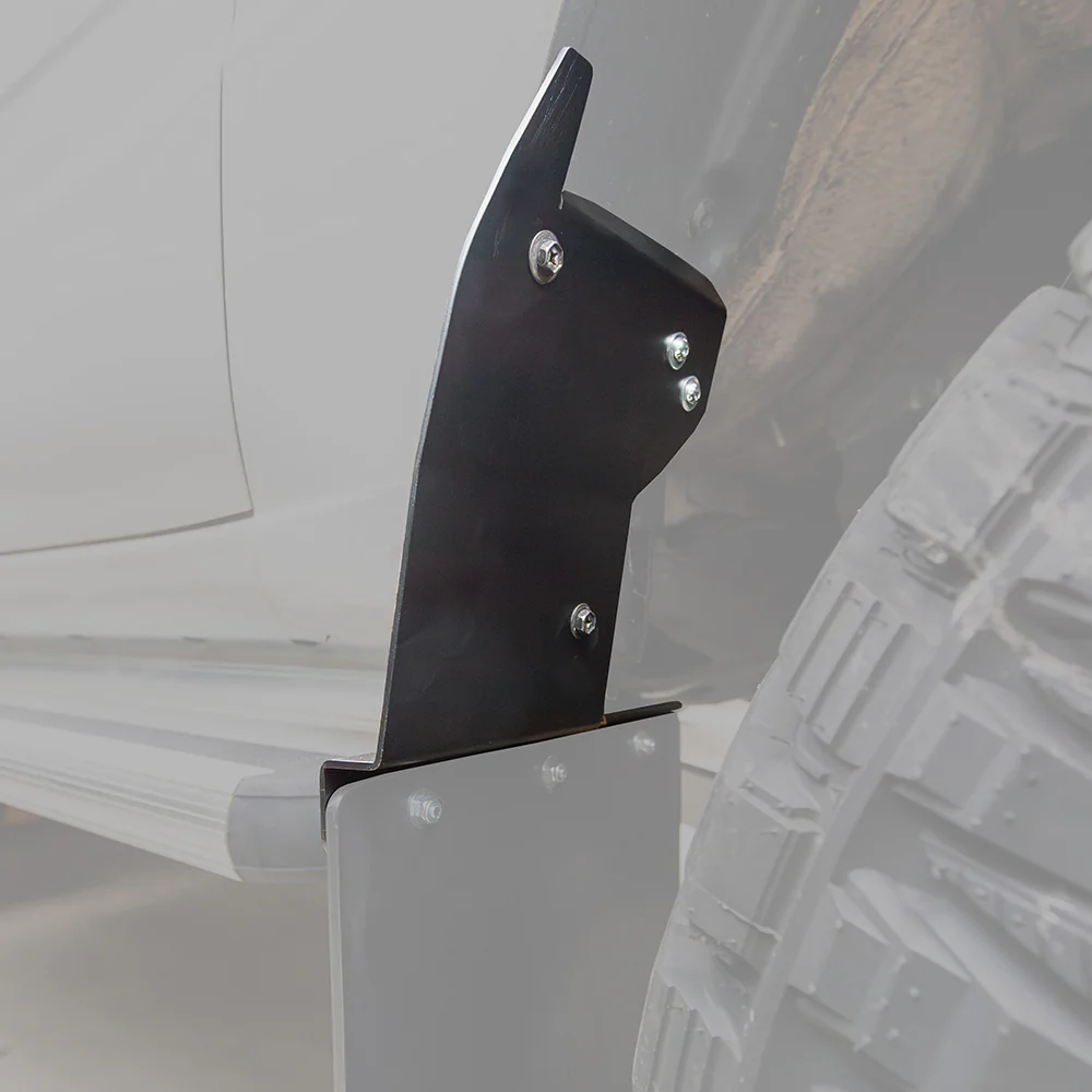 Toyota LandCruiser 105 Series (04/1998-10/2007) Wagon Diesel 4.2ltr Superior Engineering Superior Mudflap Brackets OE to -12 Offset Suitable for Toyota LandCruiser 105 Series Front - SUP-MFBK-A-LCR36-A-XXX